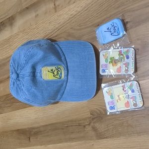 New LaCroix Sparkling Water Baseball Cap Hat and Bundle - Pins and Pop Socket